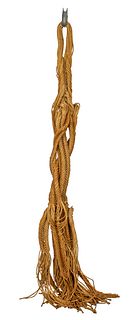 Vintage Rope Hanging Textile Art Sculpture