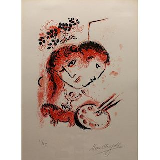 Marc Chagall (1887-1985) 'Couverture' Lithograph