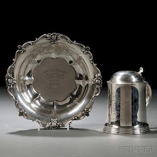 Two American Sterling Silver New York Yacht Club Trophies