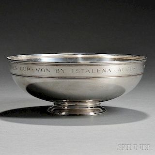 Tiffany & Co. Sterling Silver American Yacht Club Trophy Bowl