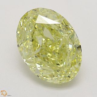 2.50 ct, Natural Fancy Yellow Even Color, VVS1, Oval cut Diamond (GIA Graded), Appraised Value: $50,900 