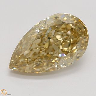 2.01 ct, Natural Fancy Brown Yellow Even Color, VS1, Pear cut Diamond (GIA Graded), Appraised Value: $21,100 