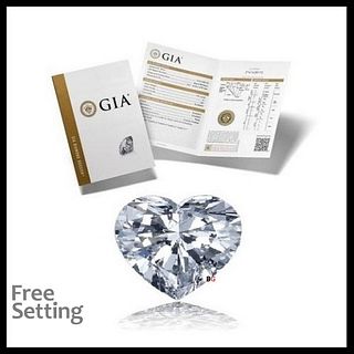 3.50 ct, E/VS2, Heart cut GIA Graded Diamond. Appraised Value: $134,700 