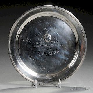 Mauser Sterling Silver Larchmont Yacht Club Trophy Tray