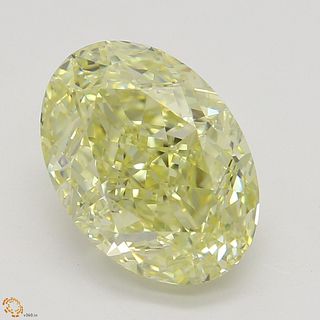 2.51 ct, Natural Fancy Yellow Even Color, VVS1, Oval cut Diamond (GIA Graded), Appraised Value: $49,100 