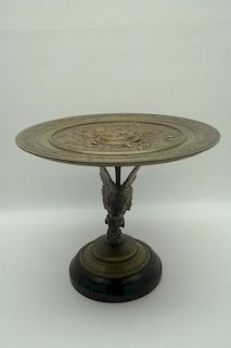 Louis Emile Cana (1845-1895) Gilt Bronze Tazza