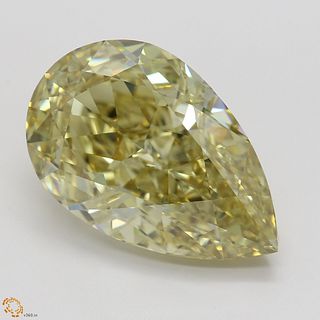 7.51 ct, Natural Fancy Brownish Yellow Even Color, IF, Pear cut Diamond (GIA Graded), Appraised Value: $202,700 