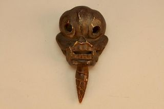 Diminutive 20th C.  African carved Mask