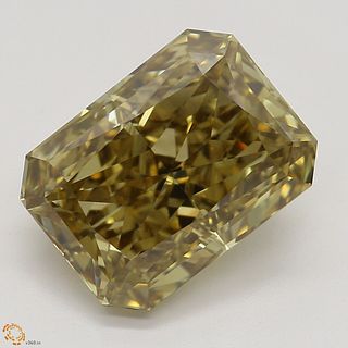2.14 ct, Natural Fancy Deep Brown Yellow Even Color, VVS1, Radiant cut Diamond (GIA Graded), Appraised Value: $24,300 
