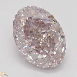 1.53 ct, Natural Fancy Brownish Pink Even Color, SI1, Oval cut Diamond (GIA Graded), Appraised Value: $114,700 