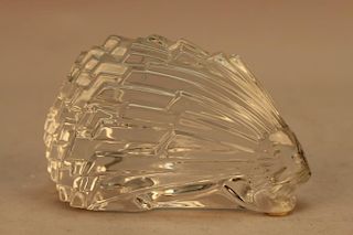 Baccarat Crystal Porcupine Art Deco Paperweight