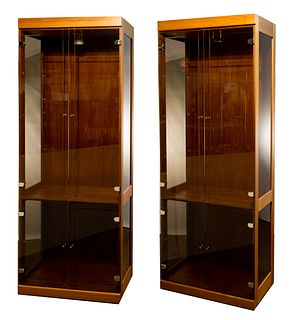 Wood and Glass Display Cabinets