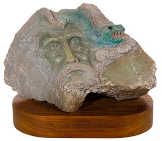Carved Rock Statue