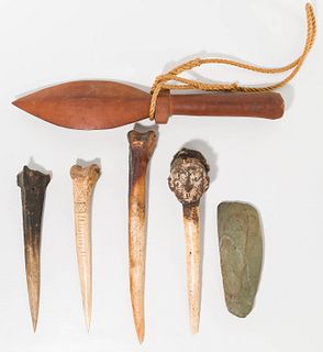Oceanic Wood, Bone and Stone Weapon Assortment