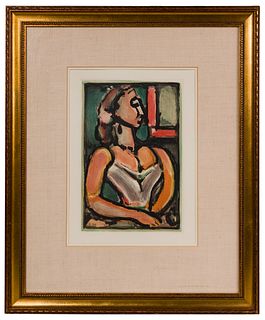 Georges Rouault (French, 1871-1958) 'Femme Fiere' Aquatint