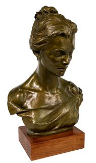 Edward D Fraughton (American, b.1939) 'Eve of Spring' Bronze Sculpture