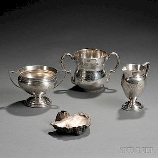 Four Atlantic Yacht Club Sterling Silver Trophies