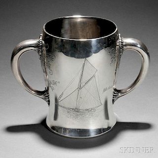 N.G. Wood & Sons Sterling Silver Corinthian Yacht Club Trophy