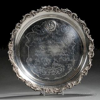 Whiting Sterling Silver Larchmont Yacht Club Trophy Tray