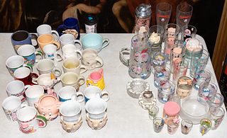 Pig Cup and Glassware Assortment