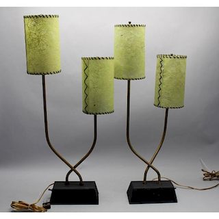 Mid Century Modern 2 Armed Lamps