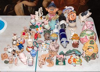 Pig-Themed Pottery Assortment