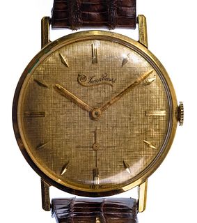 Lucien Piccard 18k Yellow Gold Case Wrist Watch