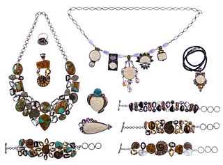 Designer Sterling Silver and Gemstone Jewelry Assortment