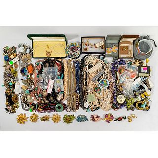 Victorian, Cloisonne and Costume Jewelry Assortment