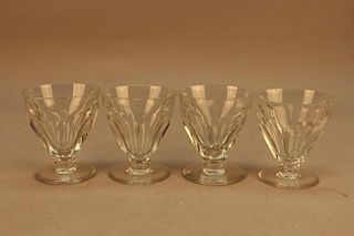 (4) Baccarat Crystal Sorbet Cups