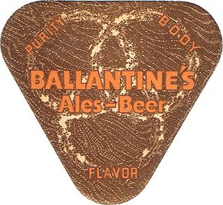 1936 Ballantine's Ales-Beer 4 1/4 inch coaster NJ-BAL-9
