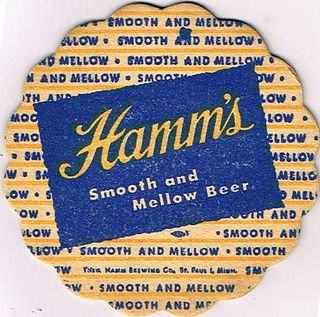 1952 Hamm's Beer 4 1/4 inch coaster MN-HAM-9
