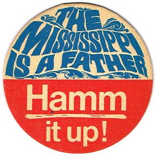 1967 Hamm's Beer 3 3/4 inch coaster MN-HAM-14