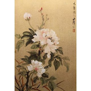 Antique Signed Japanese Woodblock
