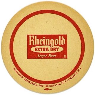 1959 Rheingold Beer 3 3/4 inch coaster NY-LIEB-40