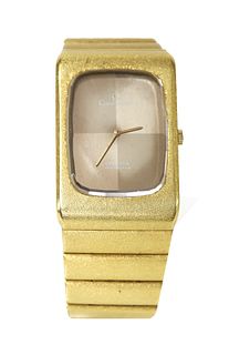 A gentlemen’s 18ct gold Omega ‘Constellation’ automatic bracelet watch, c.1970,