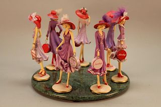 Whimsical 'Days of the Week' Figural Carousel
