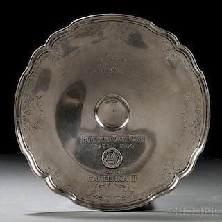 Frank M. Whiting Sterling Silver Larchmont Yacht Club Trophy Dish