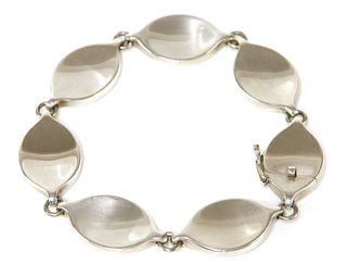 A sterling silver bracelet, by Georg Jensen,