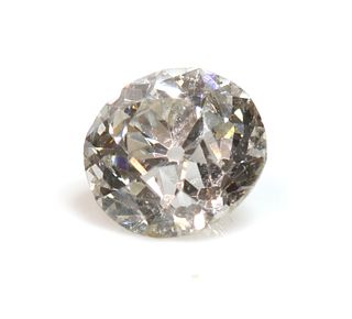 An unmounted old European cut diamond,