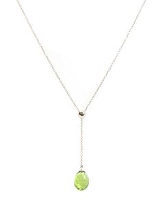 A white gold 'Rainbow Drops' peridot pendant, by Tiffany & Co.,