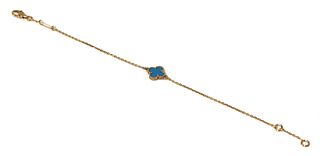 An 18ct rose gold 'Sweet Alhambra' bracelet, by Van Cleef & Arpels,