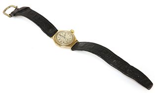 A gentlemen's 9ct gold Rolex 'Oyster Ultra Prima' mechanical strap watch, c.1929,