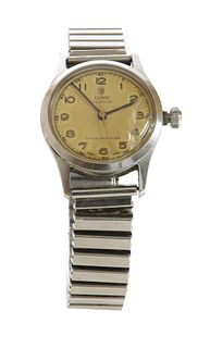A gentlemen's stainless steel Tudor 'Oyster' mechanical strap watch no. 4453,