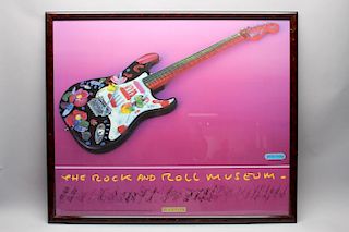 Signed Rock & Roll Museum Poster (1980)