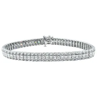7 Carat Diamond Multi-Row Tennis Bracelet
