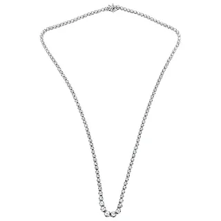 Heirloom 17" Graduated Eternity Diamond Necklace 3.00ctw