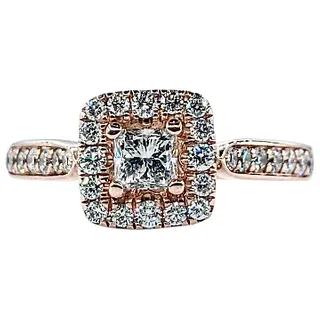 Gorgeous Diamond & 14K Rose Gold Engagement Ring