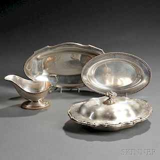 Five Pieces of American Sterling Silver Hollowware