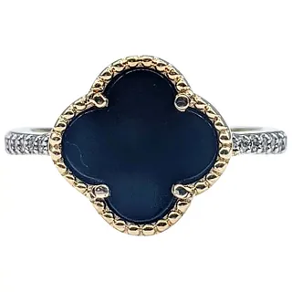 Beautiful Onyx & Diamond Fashion Ring